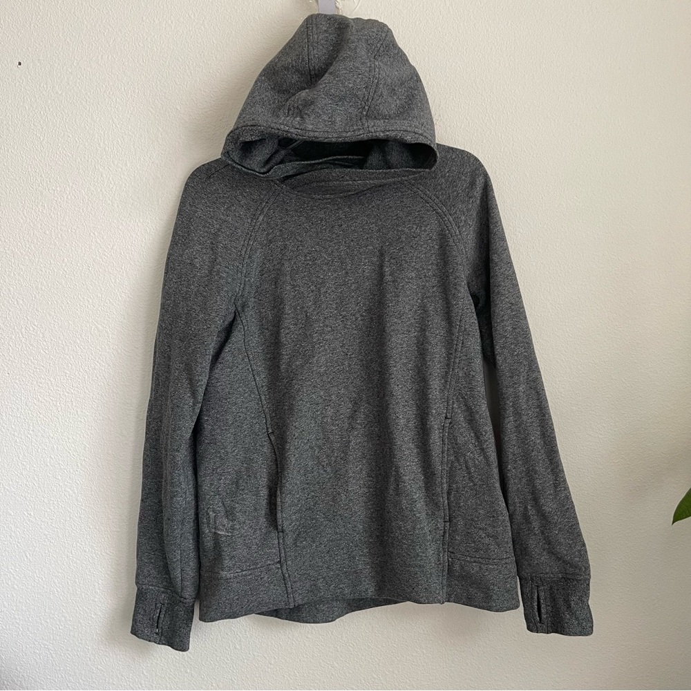 Lululemon Thumb Holes Heather Kangaroo Pocket Hoodie Pullover